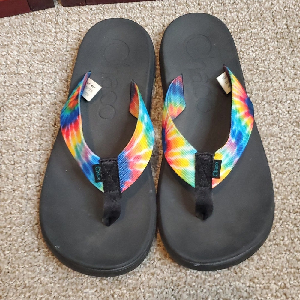 Chaco Multicolor Tie-Dye Sandals
